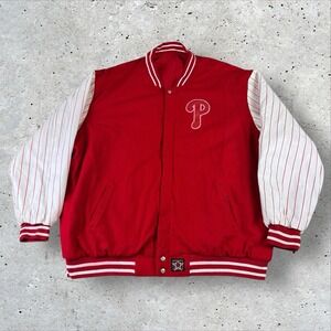 Philadelphia Phillies Reversible Jeff Hamilton JH Design Varsity Jacket 6XL Rare